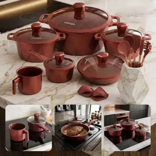 Oferta Jogo Panelas Completo 18 Peças Cerâmica Link com Desconto Shopee