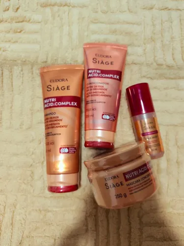 Combo Eudora Siàge Nutri Acid Complex - Kit Completo 4 Itens (Pronta Entrega)