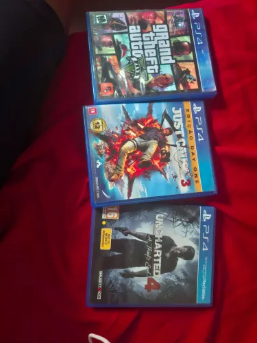 GTA 5, UNCHARTED 4, JUSTCAUSE 3