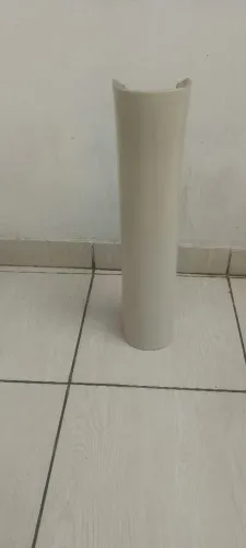 Coluna de Pia para lavatório de banheiro na cor Areia