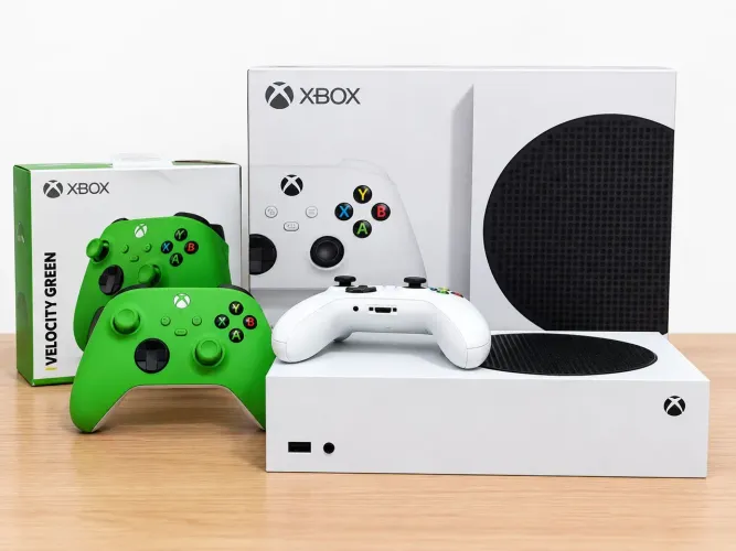Xbox séries s com 2 controles