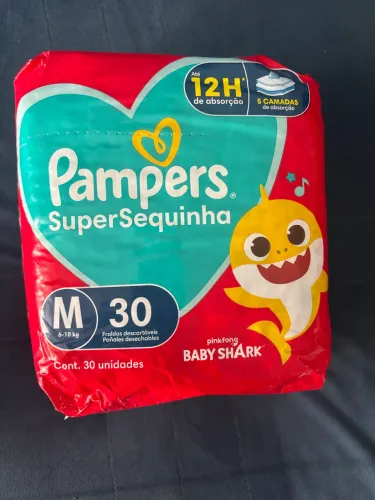 Fralda Pampers M - 30 fraldas 