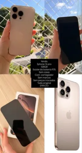 iPhone 16pro 128gb rose 