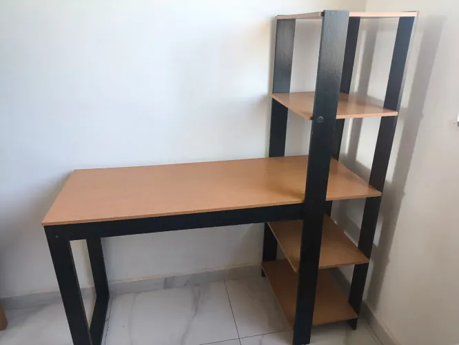 Mesa Escrivaninha Office Com Estante 3 Prateleiras