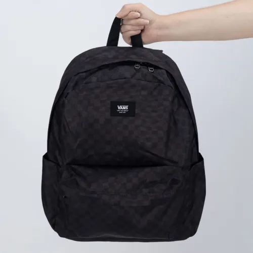 MOCHILA VANS OLD SKOOL CHECK BACKPACK BLACK CHARCOAL