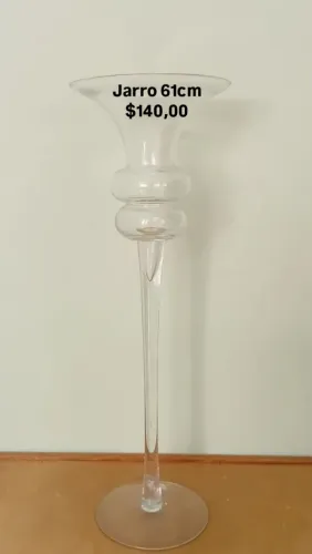 JARRO EM VIDRO 61cm para decoração