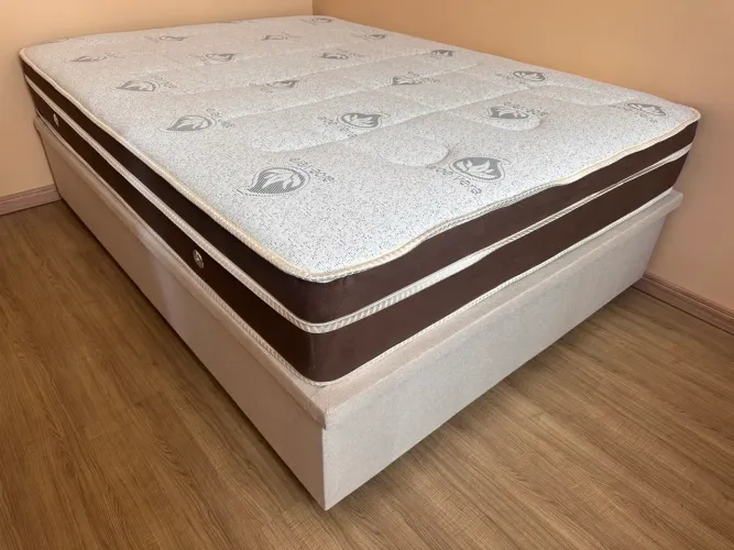 Cama box baú casal novo 1.88x1.38 entrego