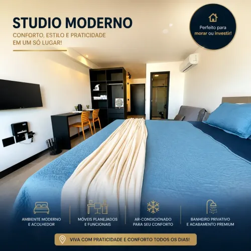 Apartamento Studio 25 m²  com 1 quarto mobiliado em Jatiúca - Maceió - AL
