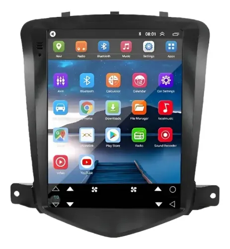 Central Multimidia Tesla Android 10 Cruze Lt Ltz 2010 2015 + CAMERA DE RÉ