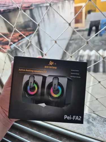 Caixa de som peining pei-FA2 RGB