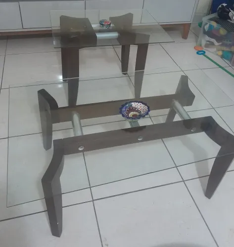 Mesa de centro e mesa de canto 