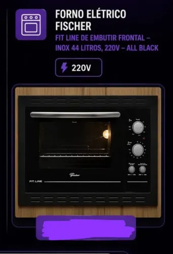 Forno Elétrico 44L Novo - Fischer
