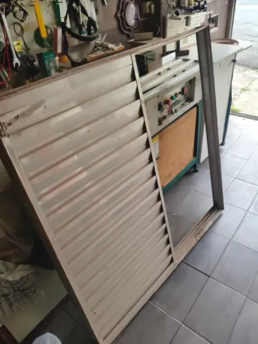 Janela alumínio 120x120 com vidro