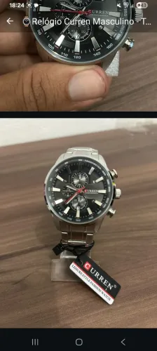 Relógio curren original padrão shopping luxo automático completo aprova de água resistente
