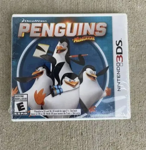 JOGO PENGUINS MADAGASCAR.  3DS.  Novo