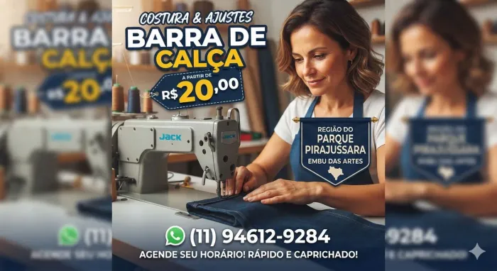 Concerto em barra de calça