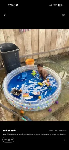 Piscina Inflável Infantil 450L Nova