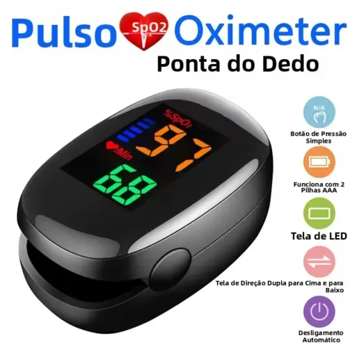 Oxímetro digital de pulso com Tela Led