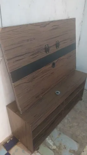 Painel com rack para tv