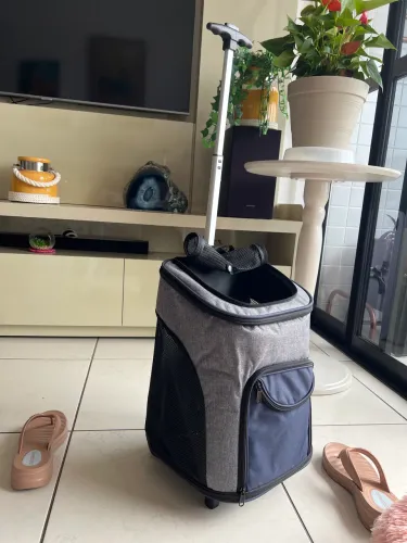 Transporte pet com rodinha