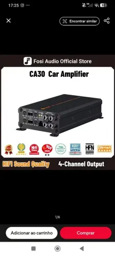 Amplificador Fosi Áudio CA30