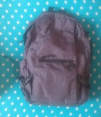 Mochila cinza preta oxer nova