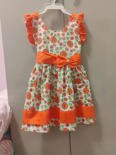 Vestido floral infantil feminino