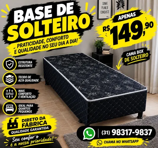 BASE DE CAMA BOX SOLTEIRO PROMOÇÃO
