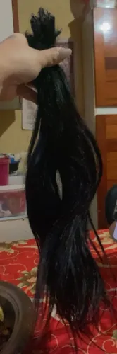 Cabelo 100% humano excelente estado 50cm