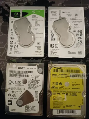 HDs 500GB 2,5pol