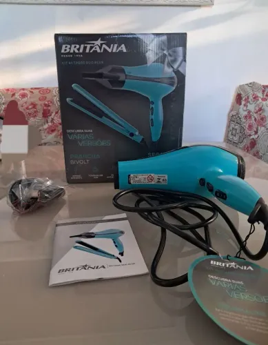 Secador de Cabelo Britânia BKT2000 Duo Blue - Novo, Nunca Usado