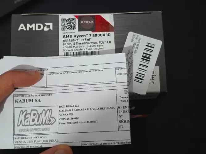(Lacrado) - Processador AMD Ryzen 7 5800X3D 10th Anniversary Edition + Nota Fiscal Kabum