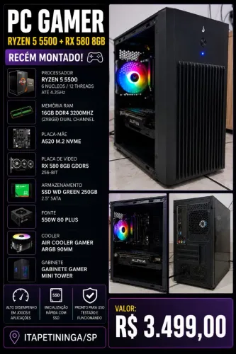 Cpu Gamer Novo 