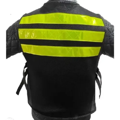 Colete para motoboy mototáxi com faixas refletivas