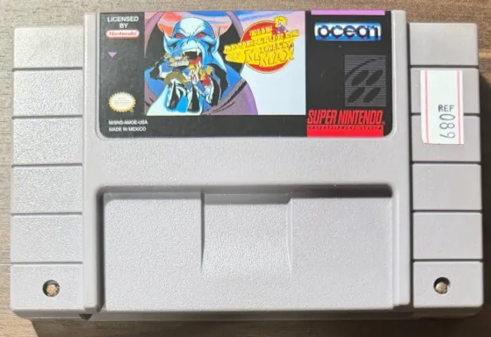 The Adventures of Mighty Max Original SNES Super Nintendo Relabel