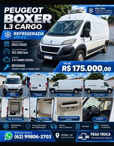 Peugeot Boxer Cargo Furgão 2.0 Turbo Diesel 2022