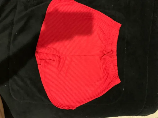Shorts Vermelho Cintura Alta TAM U