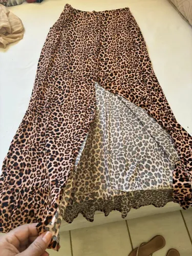 Saia longa animal print