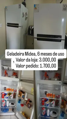 Geladeira Midea 6 meses de uso