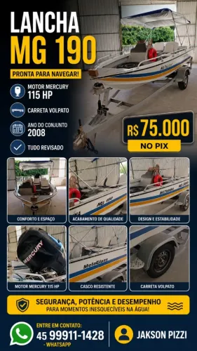 Lancha MG190 super nova