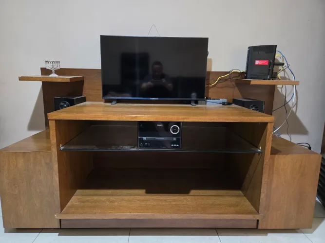 Rack imbuia maciça