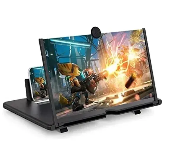 Amplificador Imagem de TV Tela Celular Lupa 3D 14 Polegadas