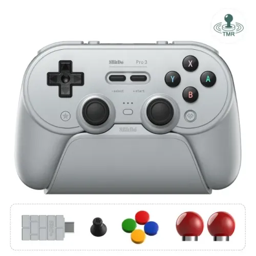 Controle 8BitDo Pro 3 Tri-Mode com TMR (NOVO)