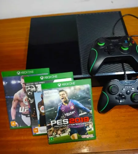 XBOX ONE FAT 1TB COMPLETO COM JOGOS!
