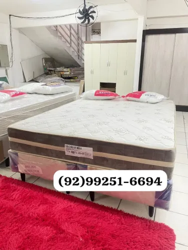 Cama queen molas ensacadas