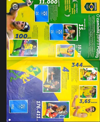 Álbum da Rio 2016 ( jogos paralímpicos) incompleto 