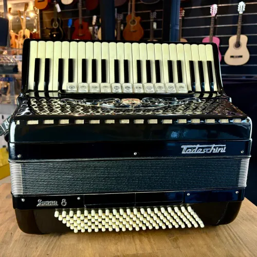 Acordeon Todeschini Super 8 Selo Verde 1963 - 120 Baixos