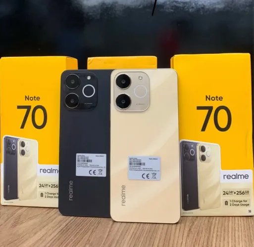 Realme Celular Note 70 128gb 04gb ram Novo + Entrega Gratuita Preto ou Dourado R$899,00