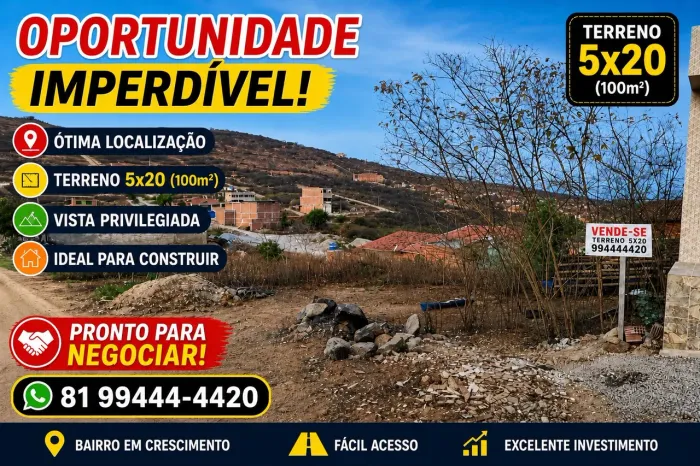 Terreno no Loteamento Santana! Promoção