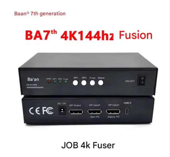 Fuser 4K DMA Baan 7a geração com suporte RGB 4k144/2k240/1k480h